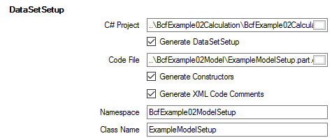 Category Data Set Setup
